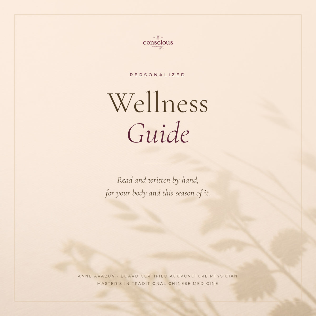 Conscious Mommy Personalized Wellness Guide
